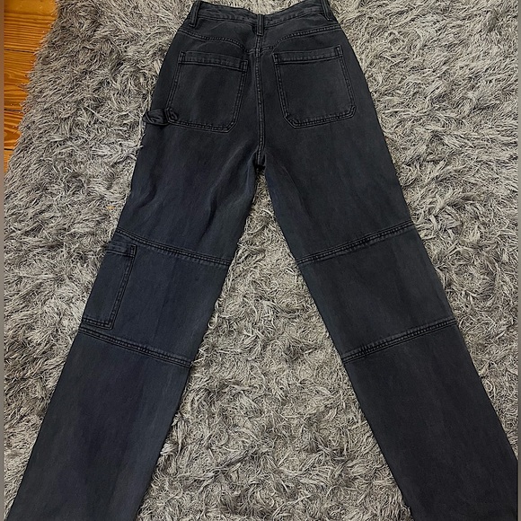 pacsun black cargos, size 26, high rise - Picture 1 of 5